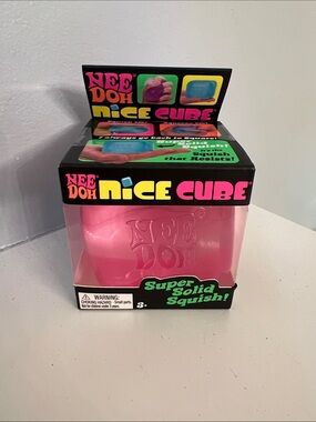 NeeDoh Nice Cube pink Super Solid Squish